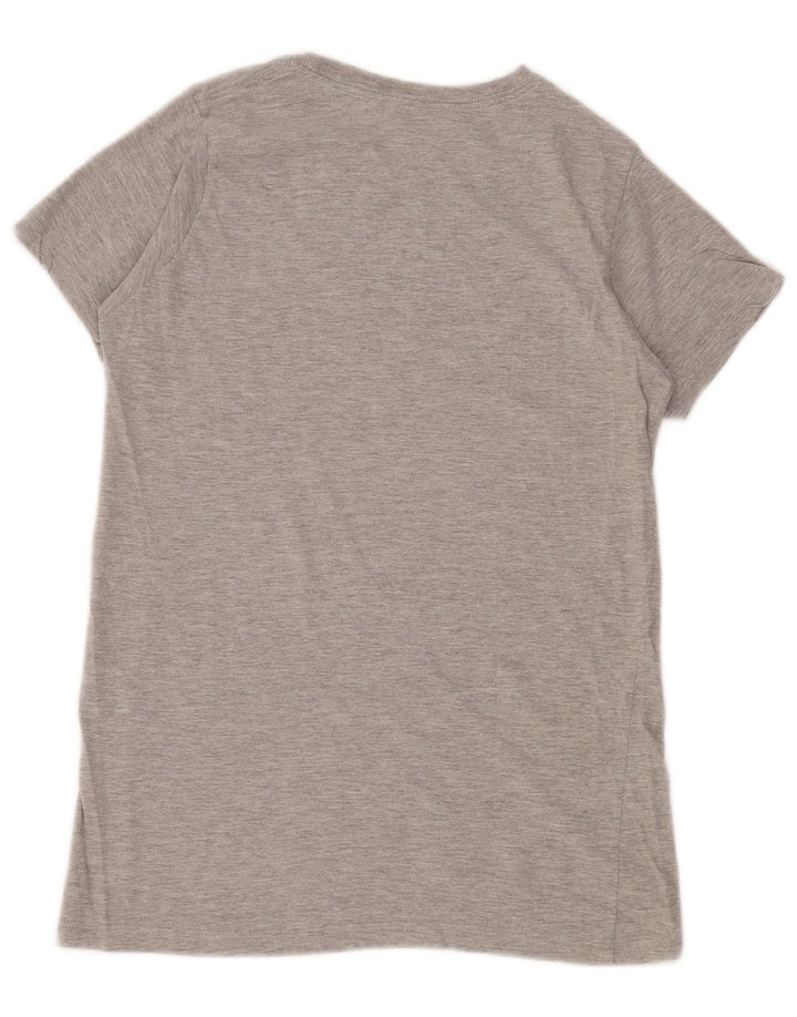 HARD ROCK CAFE Damen Valencia Graphic T-Shirt Top UK 12 Mittelgrau