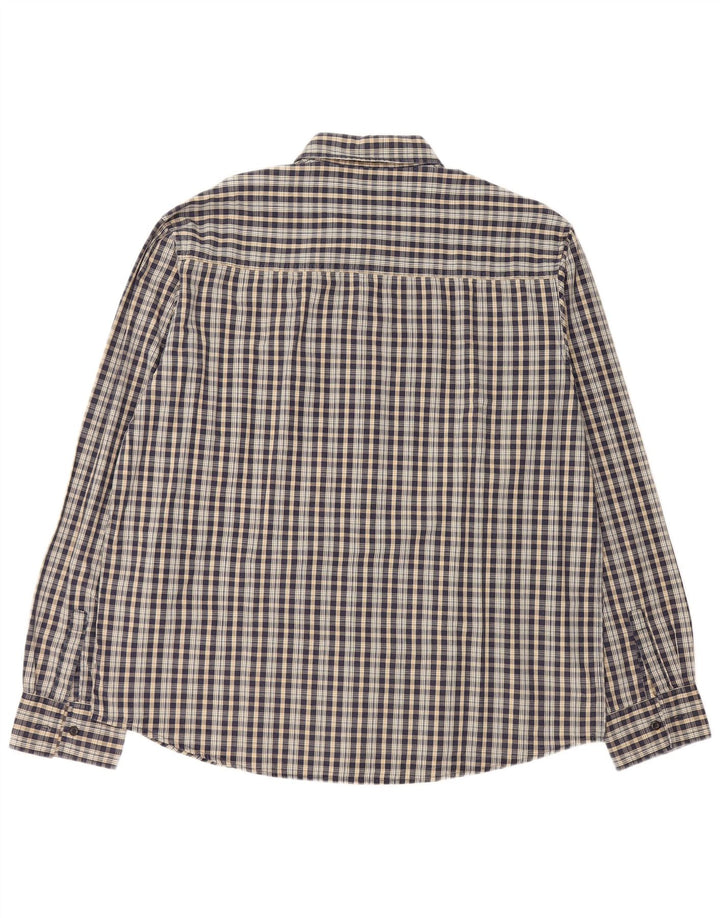 LEVI'S Herrenhemd XL Marineblau kariert Polyester