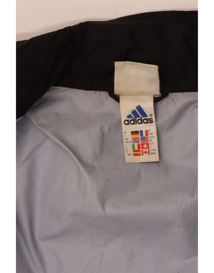 Adidas Herren Regenjacke UK 40/42 Medium Schwarz Colourblock Nylon