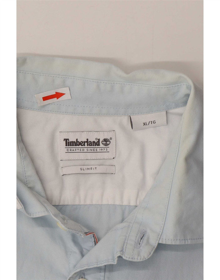 Timberland Herren Slim Fit Hemd XL Blau Baumwolle