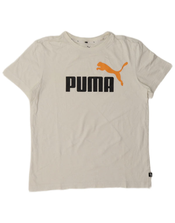 Puma Jungen Grafik T-Shirt Top 15-16 Jahre Weiß