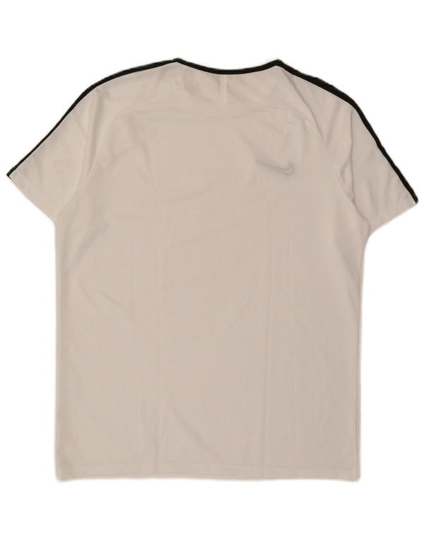Nike Herren Dri Fit T-Shirt Top XL Weiß Farbblock