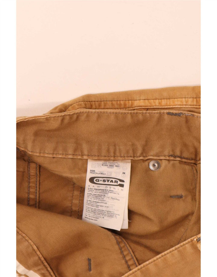 G-Star Herren Graphic Cargo Shorts W34 Large Beige Baumwolle