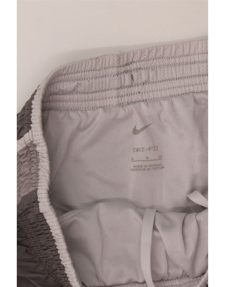 Nike Damen Dri Fit Sport Shorts UK 10 Small Grau Polyester