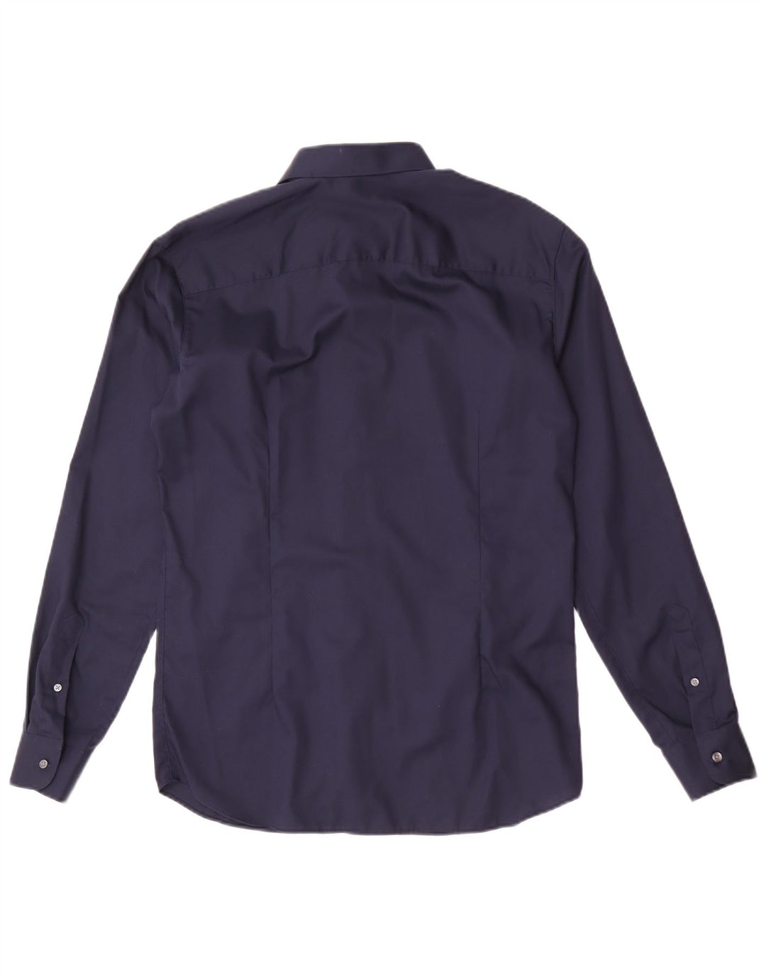 Jack & Jones Herren-Hemd mit normaler Passform, mittelmarineblaue Baumwolle