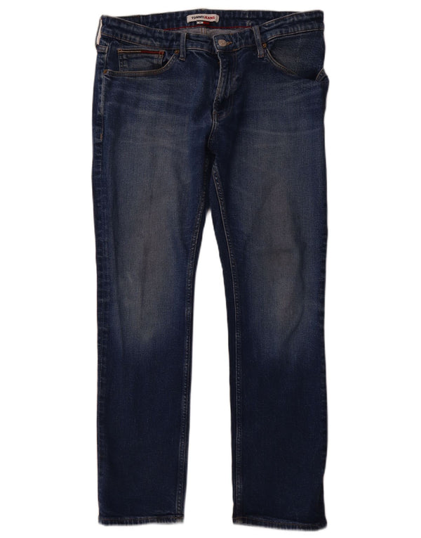 TOMMY HILFIGER Herren Scanton Slim Jeans W36 L30 Blaue Baumwolle