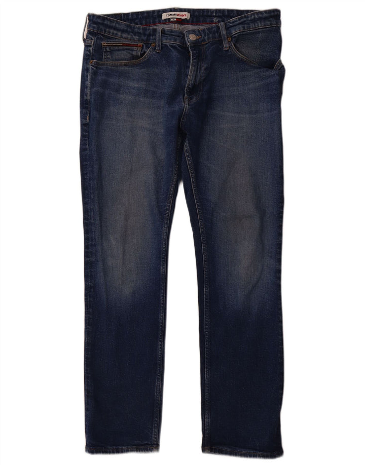 TOMMY HILFIGER Herren Scanton Slim Jeans W36 L30 Blaue Baumwolle