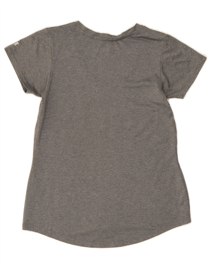 CHAMPION Womens Graphic T-Shirt Top UK 6 XS Grey Polyester Vintage Champion and Second-Hand Champion from Messina Hembry 