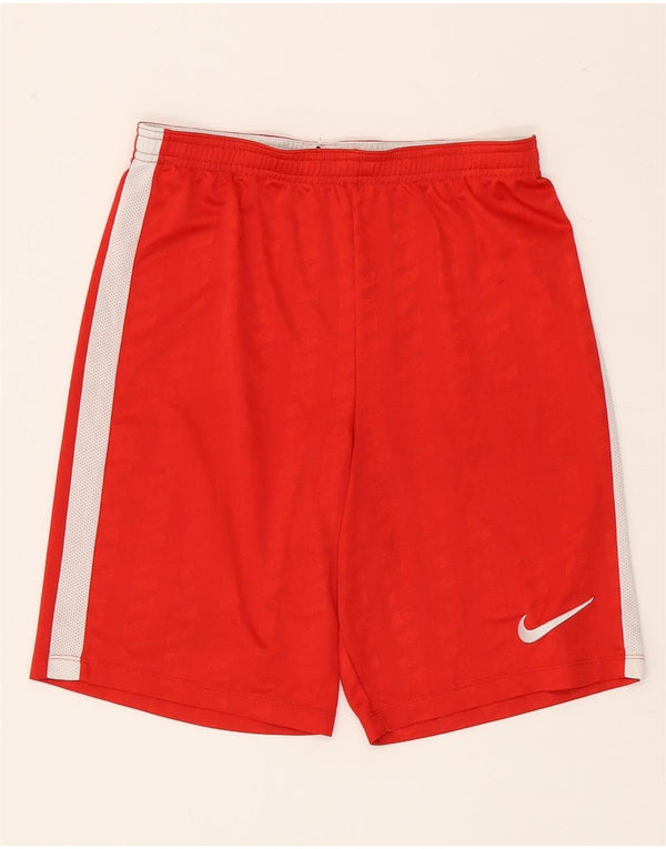 Nike Herren Dri Fit Sportshorts, klein, rotes Farbblock-Polyester