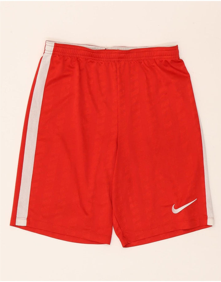 Nike Herren Dri Fit Sportshorts, klein, rotes Farbblock-Polyester