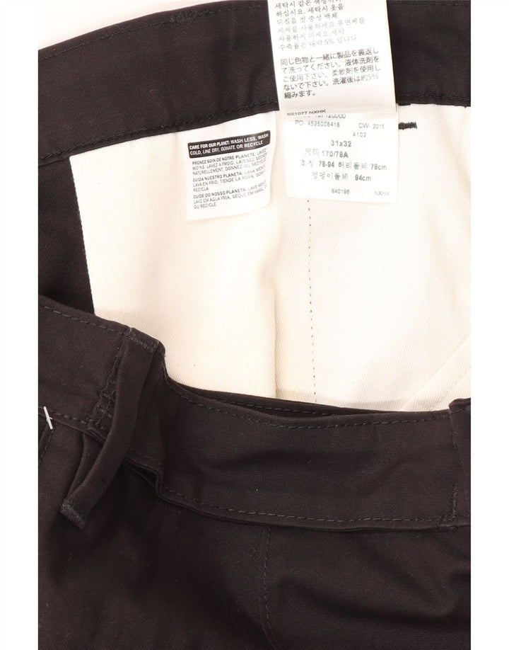 Levi's Slim Chino-Hose für Herren, W31, L32, schwarze Baumwolle