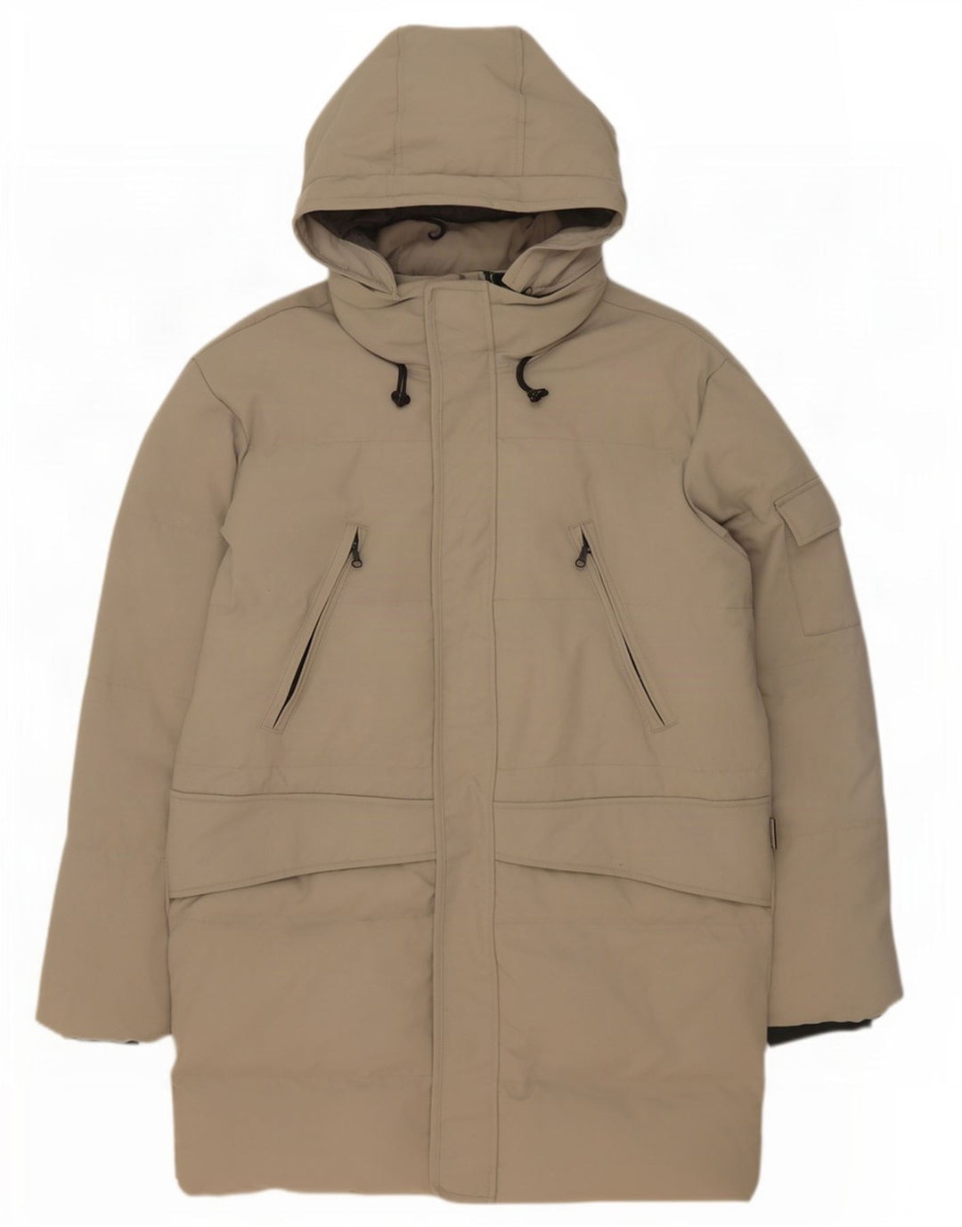 Diadora Wattierter Herrenmantel mit Kapuze, UK 40, Größe L, Grün, Polyamid