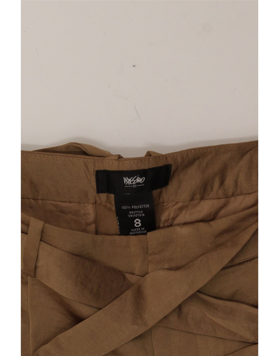 MOSSIMO Womens Pegged Chino Shorts US 8 Medium W34  Brown Polyester Vintage Mossimo and Second-Hand Mossimo from Messina Hembry 