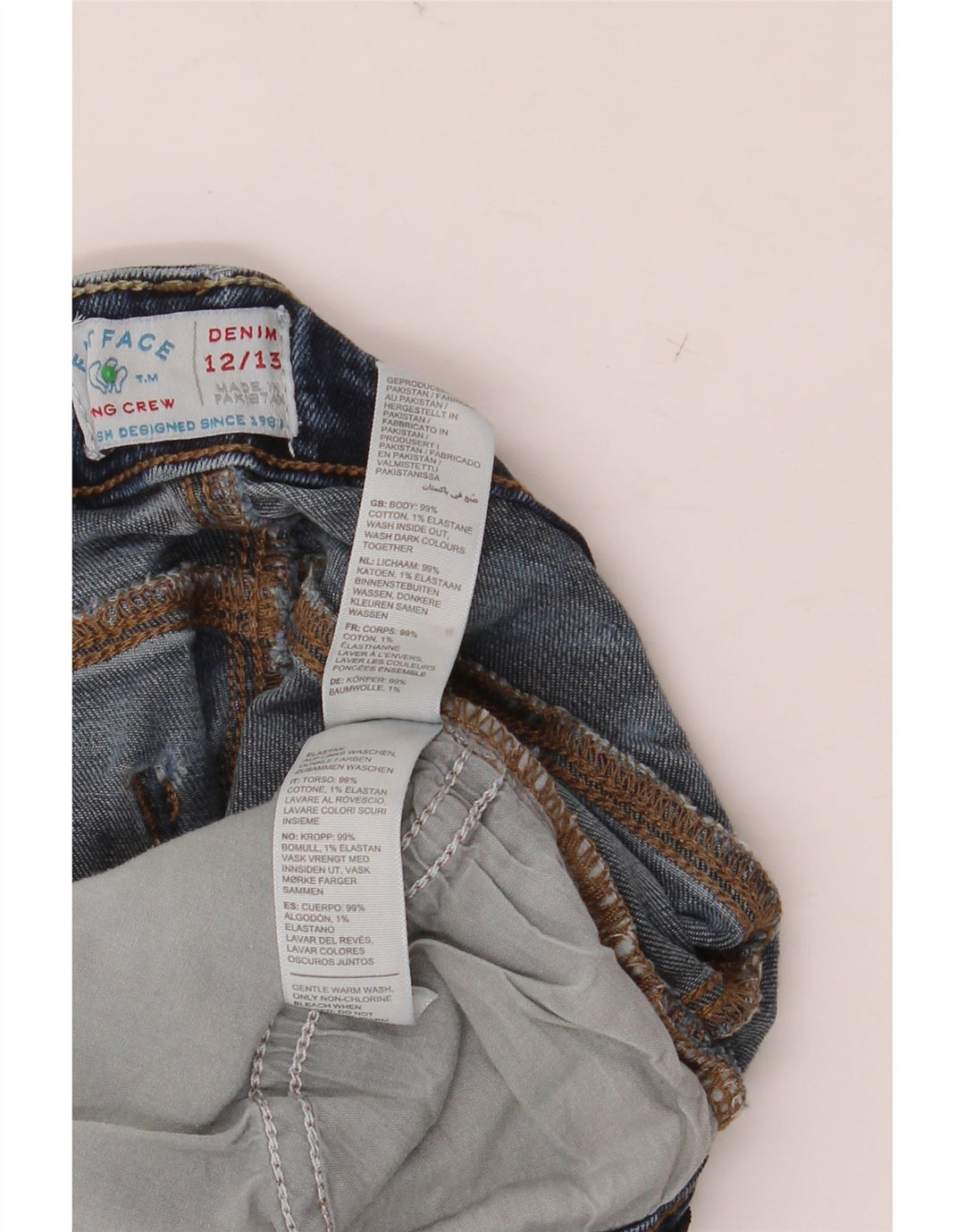 FAT FACE Gerade Jeans für Mädchen, 12–13 Jahre, W28, L28, Blau, Baumwolle