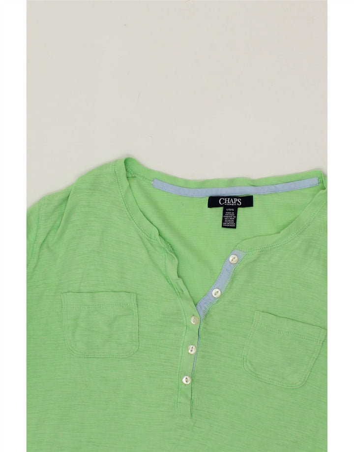 CHAPS Womens Top 3/4 Sleeve UK 16 Large Green Vintage Chaps and Second-Hand Chaps from Messina Hembry 