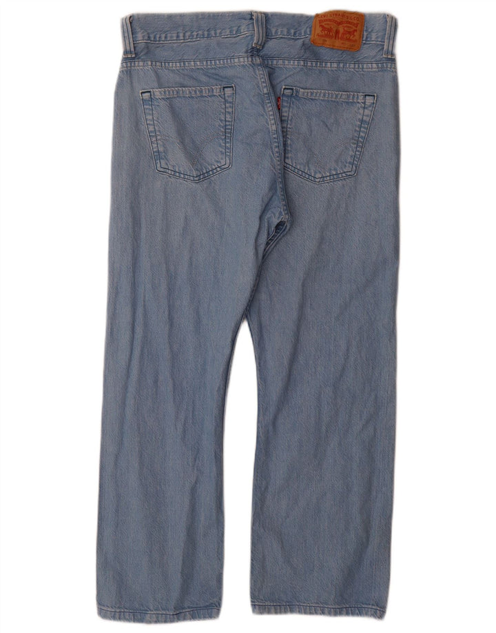 Levi's Herren 506 Straight Jeans W34 L29 Blaue Baumwolle