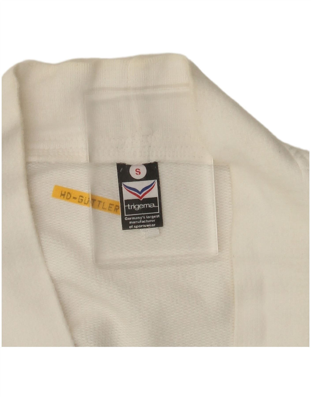 TRIGEMA Herren-Cardigan, Größe S, weiße Baumwolle