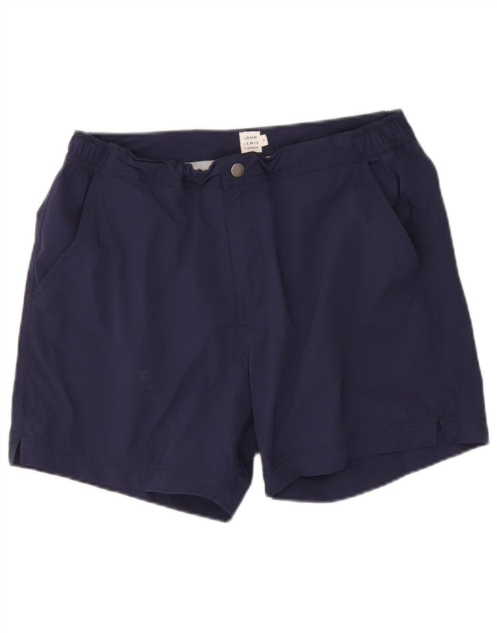 John Lewis Herren-Badeshorts, mittelgroß, marineblaues Nylon