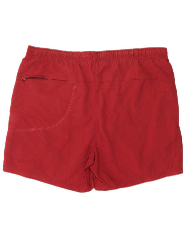 NIKE Mens Swimming Shorts Large Red Pinstripe Nylon