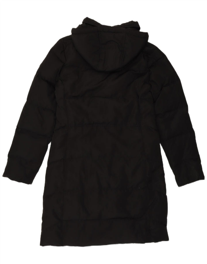 Calvin Klein Damen Kapuzenmantel, gepolstert, UK 10, Größe S, Schwarz, Polyester