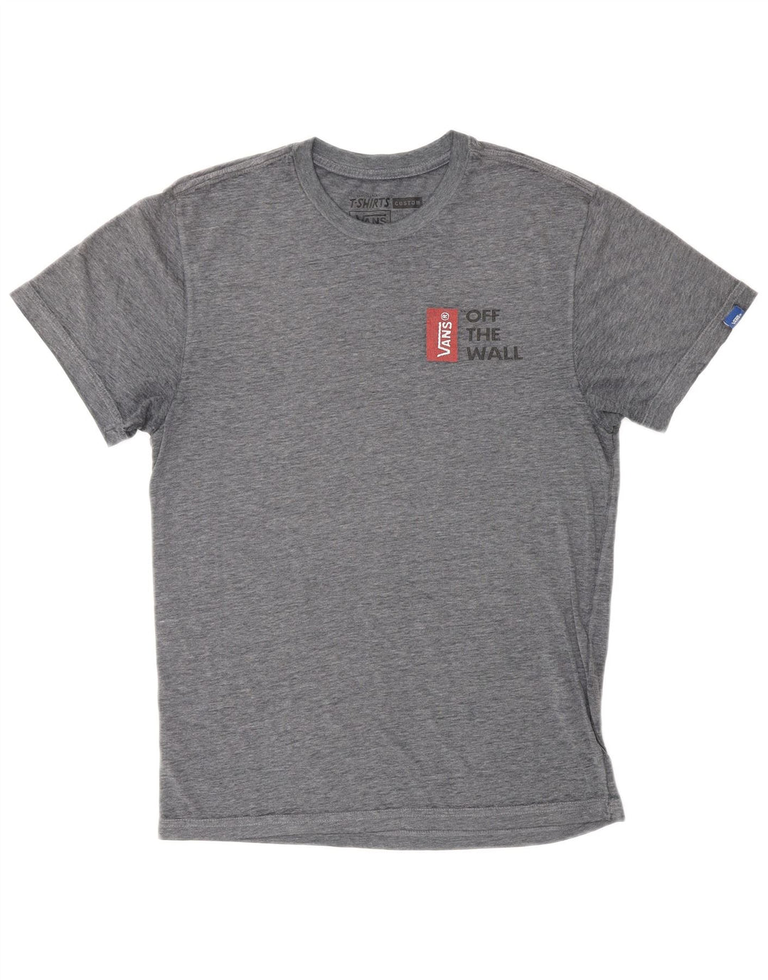 VANS Herren-T-Shirt mit individueller Passform, Grafik, Größe S, grau gefleckte Baumwolle