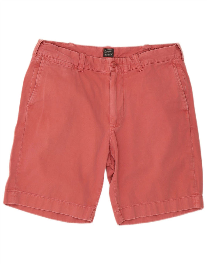 J. CREW Herren Chinoshorts W33 Mittelrote Baumwolle