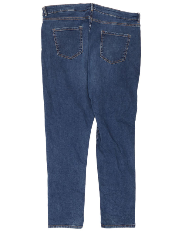 Marks & Spencer Damen The Lily Slim Jeans UK 18 XL W36 L28 Blaue Baumwolle