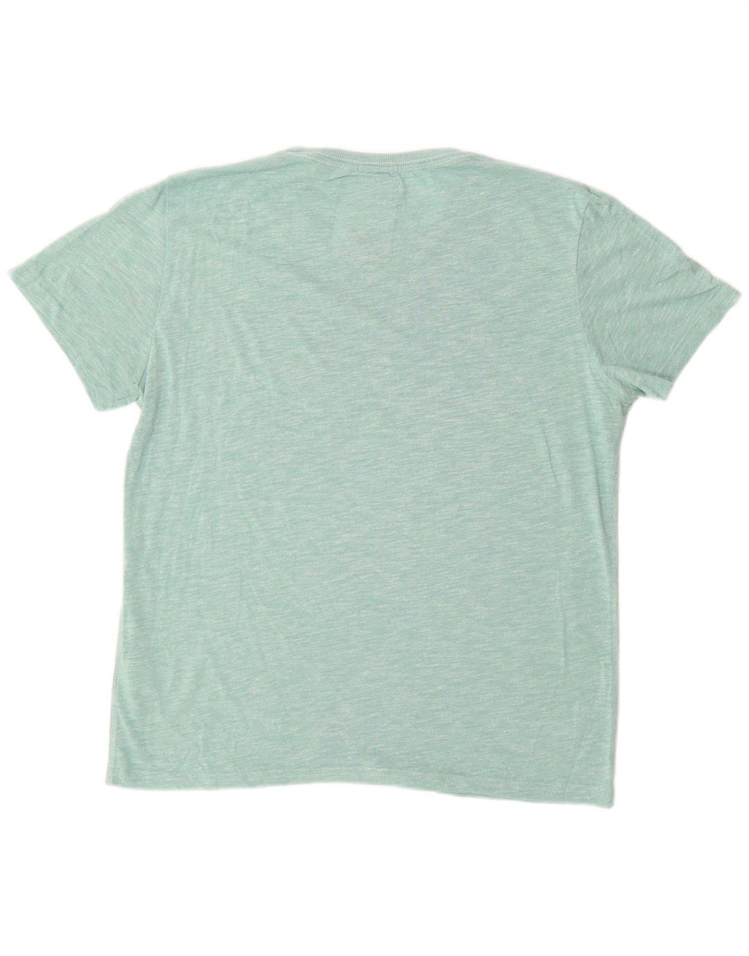 SUPERDRY Mens Graphic T-Shirt Top XL Blue Cotton