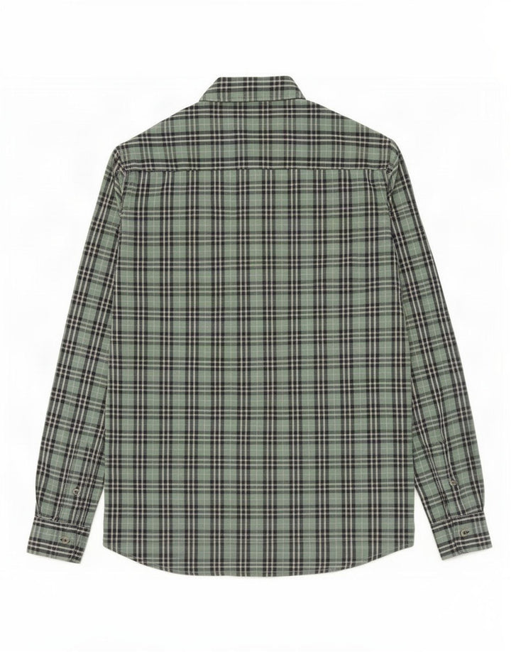 Massimo Dutti Jungen-Hemd, 13–14 Jahre, grün kariert, Baumwolle