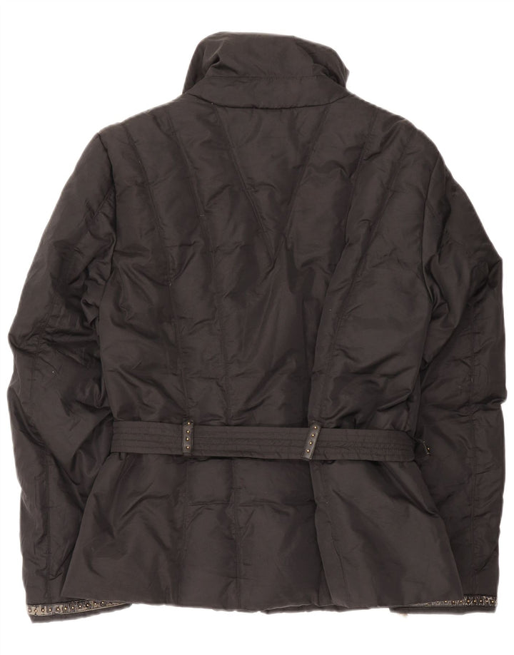 Trussardi Damen Wattierte Jacke IT 48 XL Schwarz Polyamid