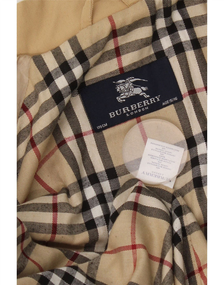 Burberry Jungen Windjacke 15-16 Jahre Beige Baumwolle