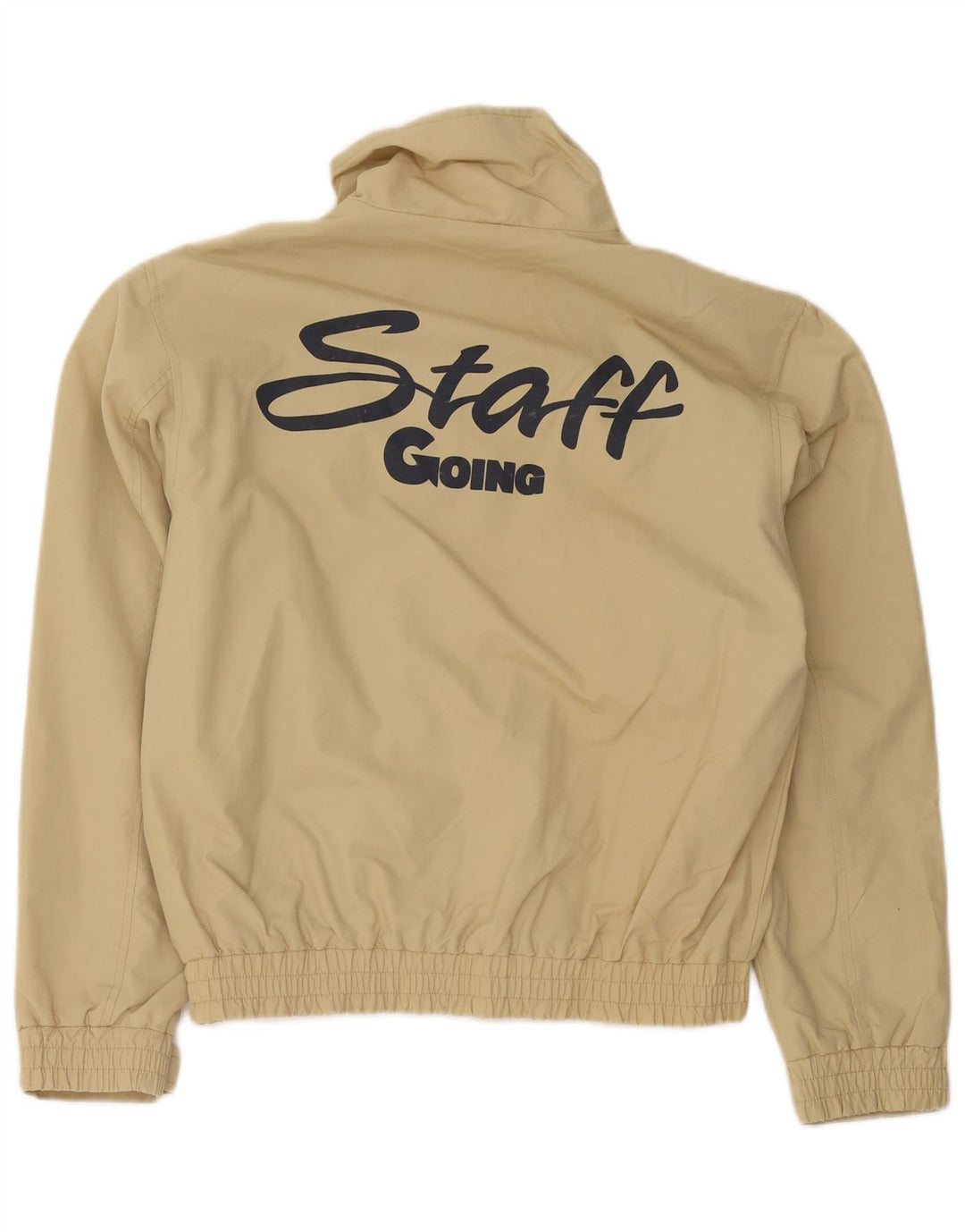 Herren Sailmakers Graphic Bomberjacke UK 34 XS Beige Polyamid