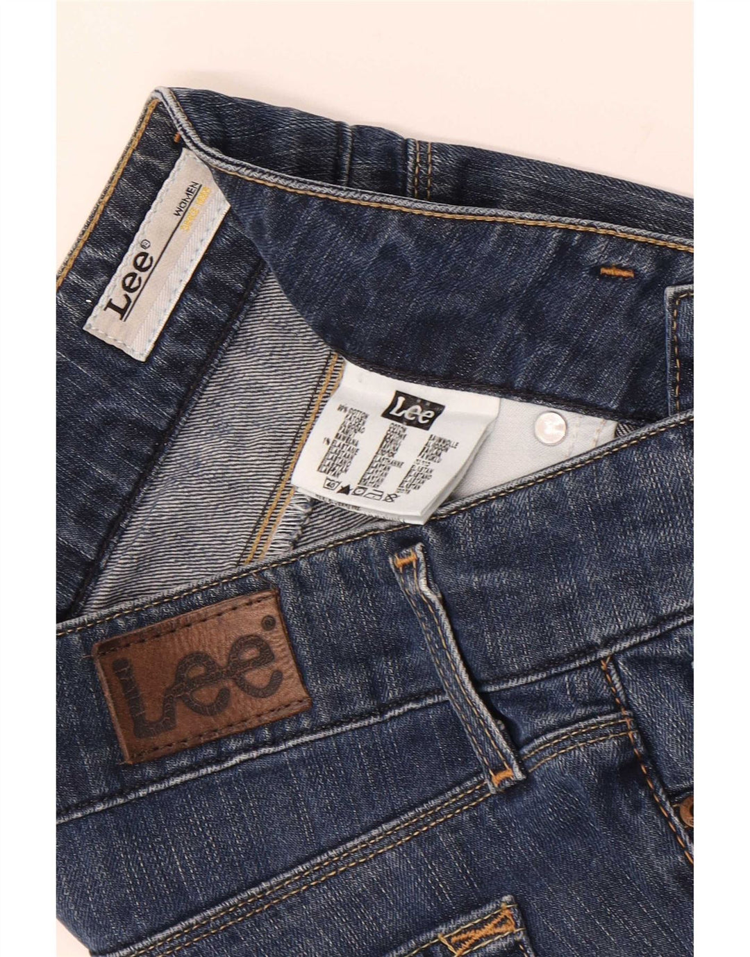 Lee Damen Coral Bootcut Jeans W27 L33 Blaue Baumwolle
