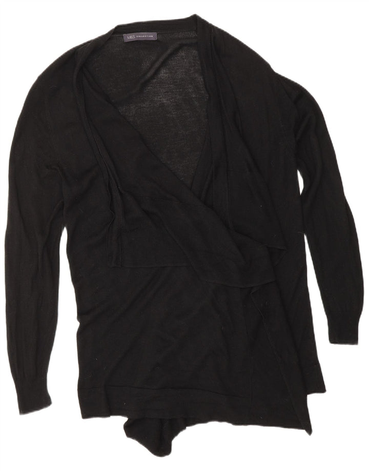 Marks & Spencer Offener Damen-Cardigan-Pullover UK 14 Medium Schwarz
