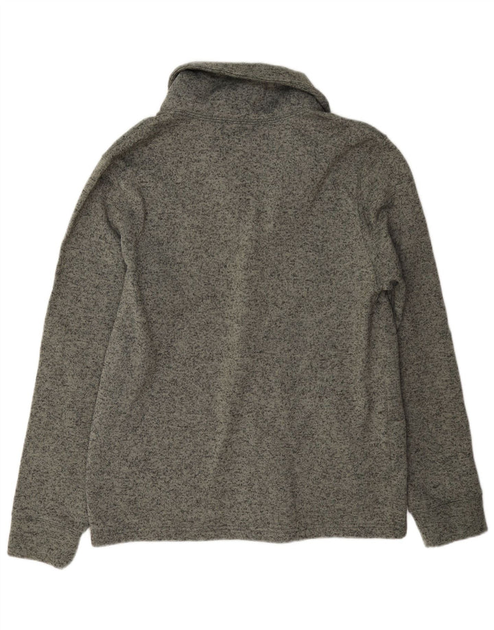 Levi's Herren-Cardigan-Pullover, großes, grau meliertes Polyester