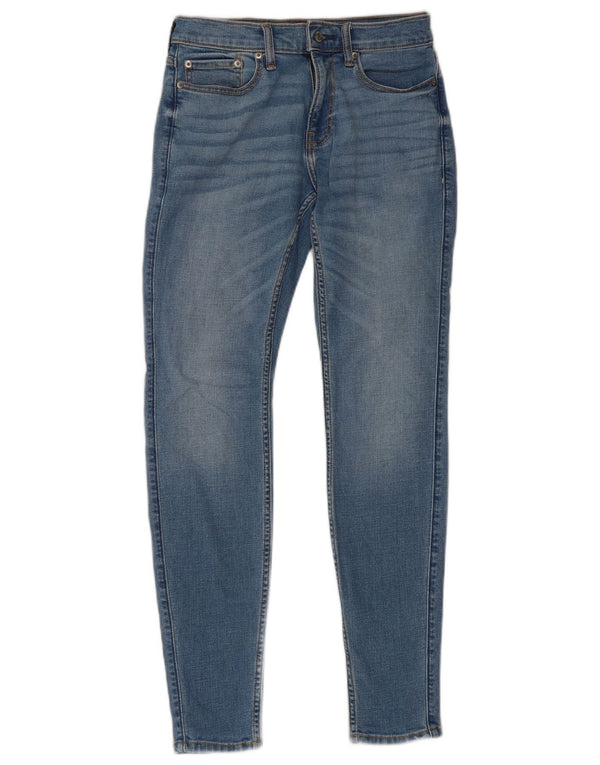 Hollister Damen Super Skinny Jeans W30 L32 Blaue Baumwolle