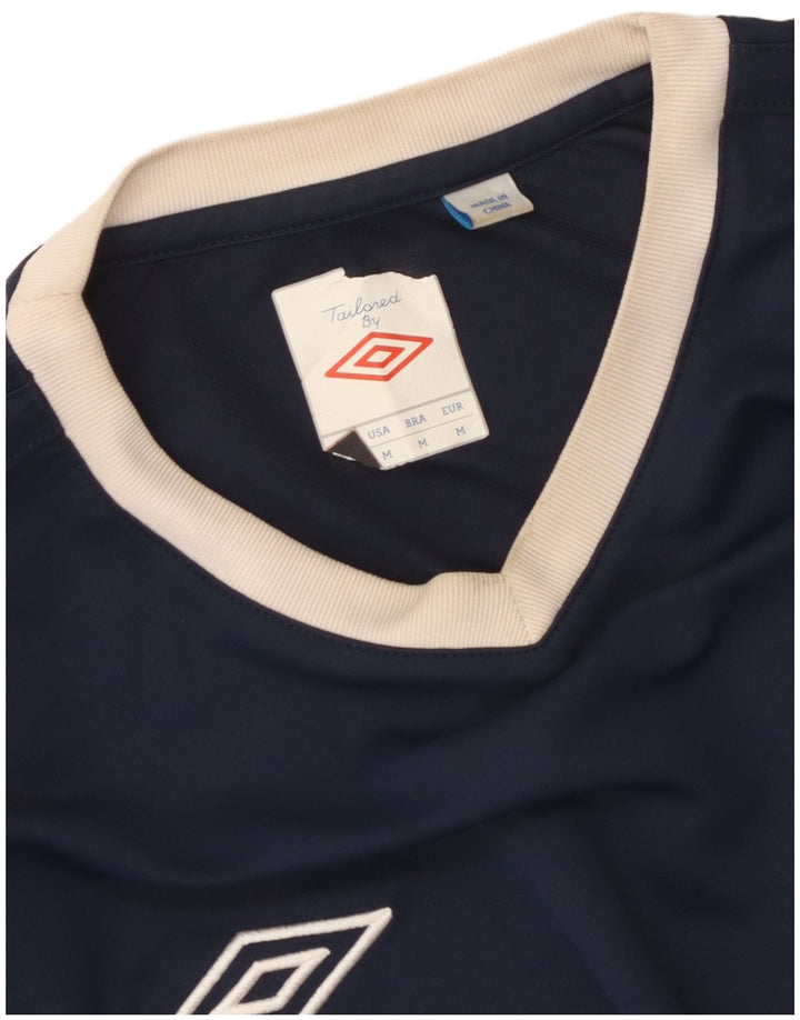 Umbro Herren-T-Shirt-Oberteil, mittelgroß, Marineblau, Farbblock