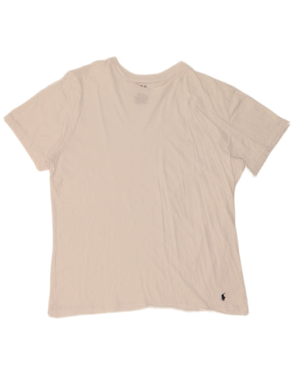 Polo Ralph Lauren Herren T-Shirt Top XL Weiße Baumwolle