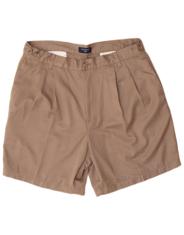 DOCKERS Herren Pegged Chino Shorts W36 Large Braun Polyester