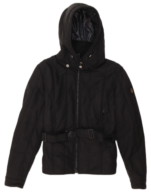 Refrigiwear Wattierte Damenjacke mit Kapuze IT 46 Large Schwarz Polyester