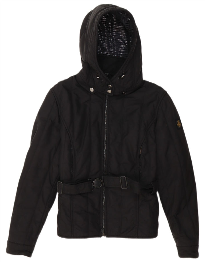 Refrigiwear Wattierte Damenjacke mit Kapuze IT 46 Large Schwarz Polyester
