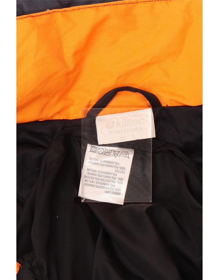 KILLTEC Herren Loose Fit Wattierte Weste UK 40 Large Weiß Farbblock