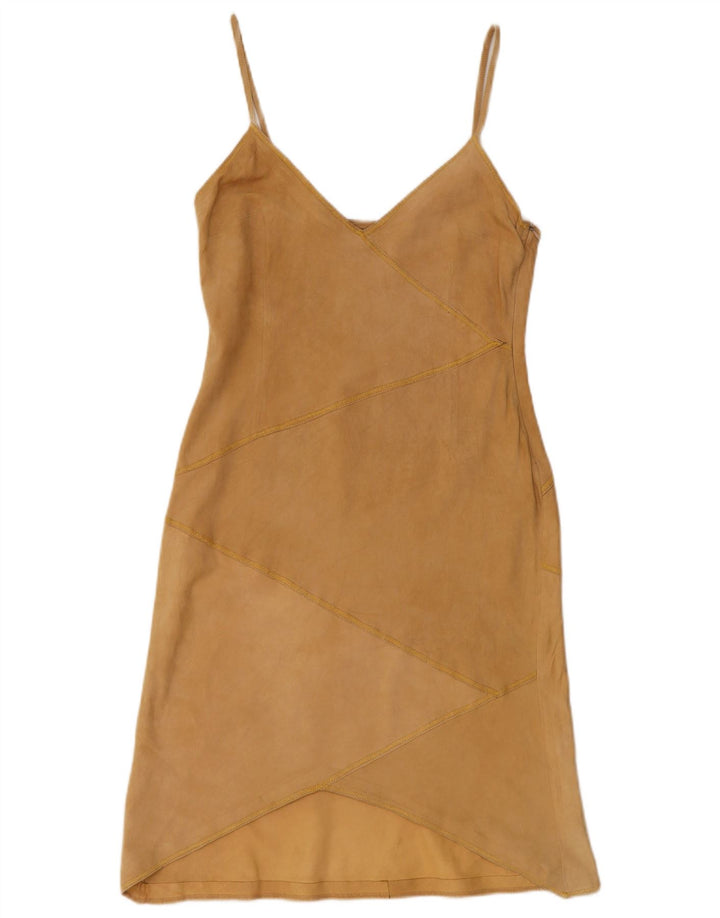 Evolution Damen Wildleder-Slipkleid IT 42 Mittelbeige
