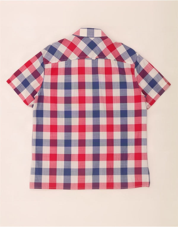 Joules Herren-Hemd, kurzärmelig, klassische Passform, groß, mehrfarbig, Gingham