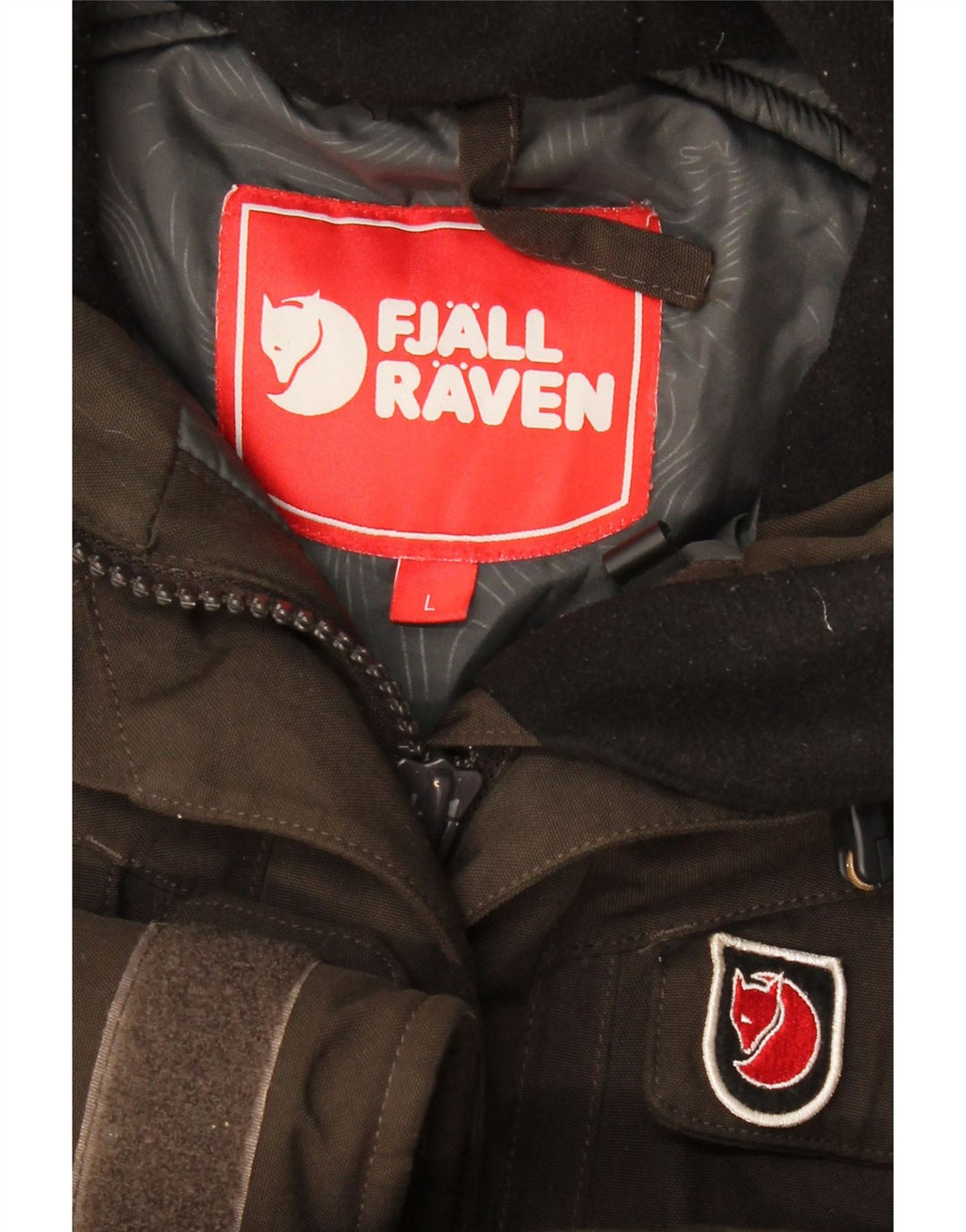 FJALL RAVEN Damen-Parka mit Kapuze, UK 16, Größe L, Khaki