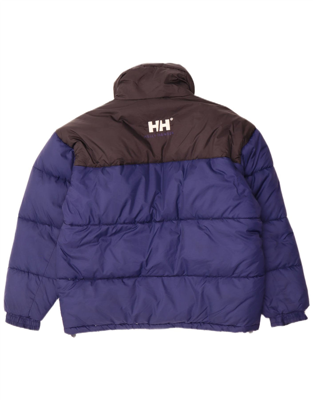 Helly Hansen Herren Graphic Wattierte Jacke UK 40 Großes blaues Colourblock-Nylon