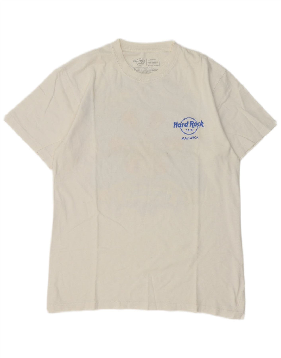 Hard Rock Cafe Herren Mallorca Grafik-T-Shirt aus mittelweißer Baumwolle