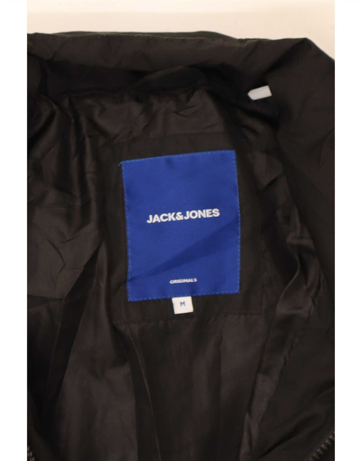 Jack & Jones Herren Wattierte Jacke UK 38 Medium Schwarz Polyester