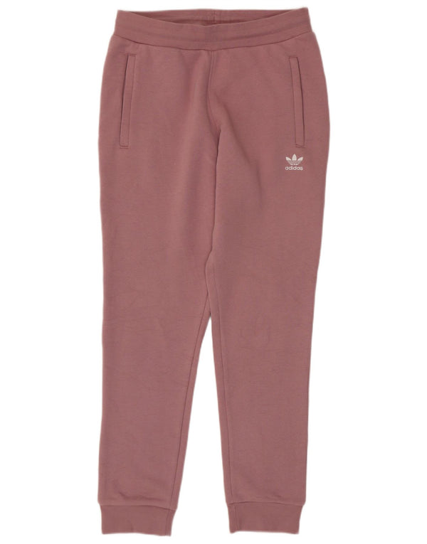 Adidas Damen Trainingshose Jogger UK 12 Mittelrosa Baumwolle