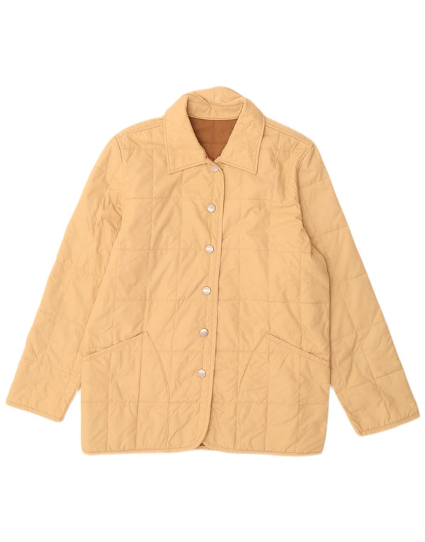 Slam Damen Reversible wattierte Jacke UK 14 Medium Beige Nylon